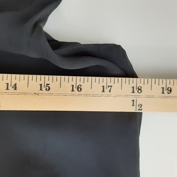 Theory Jantine 100% Silk Layered Tank Top Blouse Womens S Blue/Black Business - Picture 12 of 14